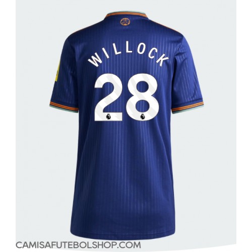 Camisa de time de futebol Newcastle United Joe Willock #28 Replicas 3º Equipamento Feminina 2025-26 Manga Curta